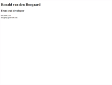 Tablet Screenshot of designby.ronvdb.com